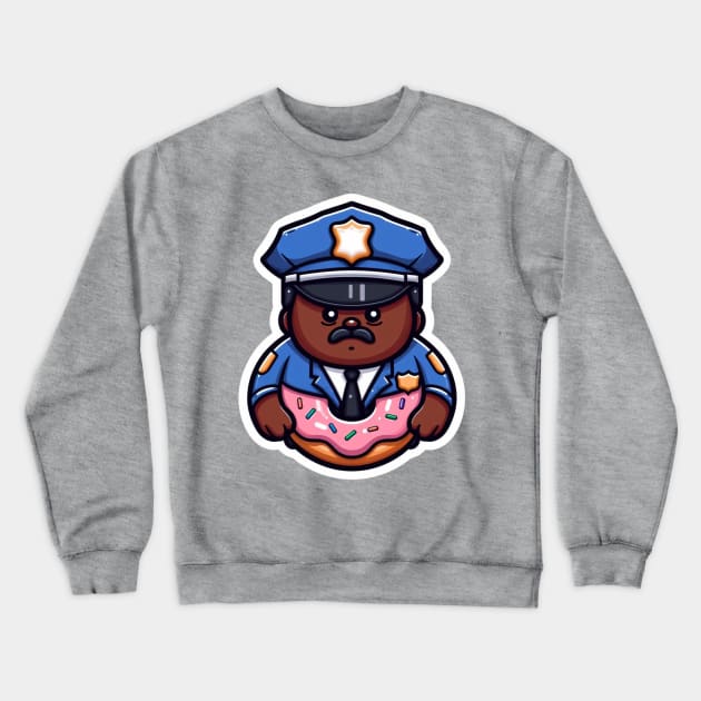 Police Donut Crewneck Sweatshirt by EKLZR